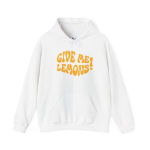 Lemons Mom Hoodie Gift Ideas For Mom Casual Wear Comfortable Clothing Casual Style Vintage Look Distressed Design Cotton Blend Graphic Top
